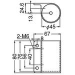 支柱ブラケット止 ABR-817 シロクマ