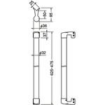 出隅二点手すり BR-534 シロクマ