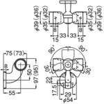 C形ブラケットL自在コーナー BR-614 シロクマ