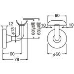 L軸CDブラケット受 BR-12 シロクマ