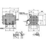 単相標準モータ コンデンサ始動形(防滴保護タイプ) 一宮電機