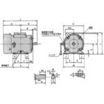 AEC-FBF4P400W 単相標準モータ コンデンサ始動形(全閉外扇タイプ) 一宮電機