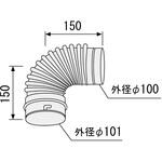 Φ80 90°エルボA ノーリツ