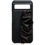 UNI-CSPX24M-2CSBK Classy Scrunchie Case for Pixel8a(black) ユニケース