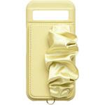 UNI-CSPX24M-2CSBY Classy Scrunchie Case for Pixel8a(butter yellow) ユニケース
