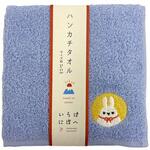 国産タオル地ハンカチ いろはにほへと 林