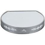 2242400 UK18-8半月型ミラープレート (アクリル) 菊 UK(三宝)