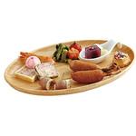 木製カフェトレイ オーバル 用美(ヤマコー)