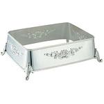 洋白 角盆飾台 早川器物