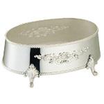 洋白 小判皿飾台 早川器物