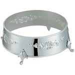 洋白 丸皿飾台 早川器物