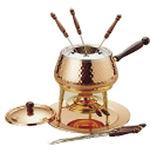 S726MDHT 銅 槌目入 片手フォンデュセット 1個 新光金属 【通販