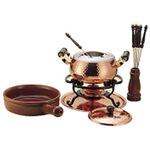 Copper100 チーズ&オイルフォンデュセット 銅製 S726W 銅 チーズ&オイルフォンデュセット 1個 新光金属 【通販モノタロウ】