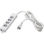 BTMTL3430WH 3ピン式電源タップ4個口3mホワイト2重構造 BUFFALO(バッファロー)