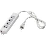 BTML3450WH 3ピン式電源タップ4個口5mホワイト変換アダプター付 BUFFALO(バッファロー)