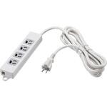 BTMTL3450WH 3ピン式電源タップ4個口5mホワイト2重構造 BUFFALO(バッファロー)