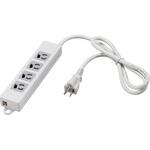 BTML3430WH 3ピン式電源タップ4個口3mホワイト変換アダプター付 BUFFALO(バッファロー)