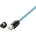 産業用LANケーブル 固定用 耐油 アルミテープシールド+編組シールド AWG24×4P 空 水色 ライトブルー エレコム
