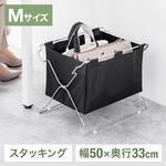 収納ボックス_手荷物用_スタッキング機能付き サンワダイレクト