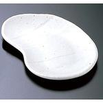 T03124 白釉そら豆型取皿 エムズジャパン
