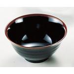 メラミン「長次郎窯」 羽反り丼 千羽鶴印(エンテック)