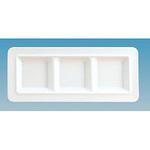 メラミン スクエアプレート3仕切皿 関東プラスチック工業