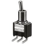 STM 106 D-RA KNITTER-SWITCH トグルスイッチ， SPDT， PCB， On-On， STM 106 D-RA KNITTER-SWITCH