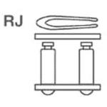 420V-RJ クリップジョイント[RJ] Vシリーズ Oリングシールチェーン [420V] DID