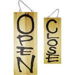 E木製サイン 両面 OPEN/CLOSE P・O・Pプロダクツ