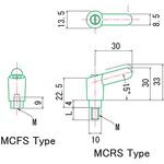 ミニクランプレバー(ステン) MCFS MIYOSHI(小西製作所)
