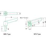 ステンレスクランプレバー(めねじ) SFS MIYOSHI(小西製作所)