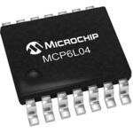 Microchip オペアンプ， 表面実装， 4回路， 単一電源， MCP6L04T-E/ST MICROCHIP