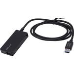 USBハブ 3.0 4ポート バスパワー セルフパワー 両用 ACアダプタ付 ケーブル一体型 ケーブル長 1m エレコム