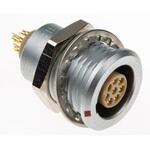 EGG.1B.308.CLL Lemo 丸型コネクタ， 8極， パネルマウント， EGG.1B.308.CLL LEMO