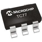 TC77-3.3MCTTR Microchip 温度センサ IC， ±3℃， シリアル-マイクロワイヤー， シリアル-SPI， 5-Pin SOT-23 MICROCHIP
