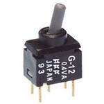 G-12AP NKK Switches トグルスイッチ， SPDT， PCB， ラッチ， G-12AP NKKスイッチズ(日本開閉器)