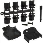 971-015-040R011 Norcomp D-Sub バックシェエル 971 シリーズ 15 極 高密度D-Sub， 黒， 971-015-040R011 NORCOMP