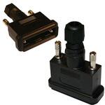 967-025-010R011 Norcomp D-Sub バックシェエル 967 シリーズ 25 極， 黒， 967-025-010R011 NORCOMP