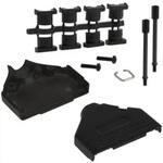 970-025-040R011 Norcomp D-Sub バックシェエル 970 シリーズ 25 極 標準D-Sub， 黒， 970-025-040R011 NORCOMP