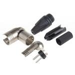 NC3MRX Neutrik XLRコネクタ オス 3極 ライトアングル ケーブルマウント NC3MRX ニッケルの上に銀めっき NEUTRIK