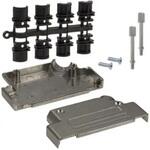 971-037-030R121 Norcomp D-Sub バックシェエル 971 シリーズ 37 極 高密度D-Sub， シルバー， 971-037-030R121 NORCOMP