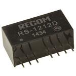 RS-1212D Recom DC-DCコンバータ Vout：±12V dc 9 → 18 V dc， 2W， RS-1212D RECOM