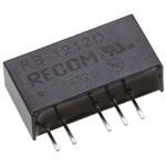 RB-1212D Recom DC-DCコンバータ Vout：±12V dc 10.8 → 13.2 V dc， 1W， RB-1212D RECOM