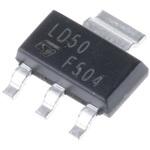 LD1117S50CTR STMicroelectronics 電圧レギュレータ 低ドロップアウト電圧 5 V， 3+Tab-Pin， LD1117S50CTR STMicro