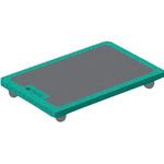 ゴムキャスター Gシリーズ 自在式(ストッパー付) ユーエイキャスター