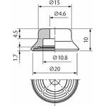 真空パッド PFO 油溝付パッド パッド単体 PFOG コンバム(旧:妙徳)