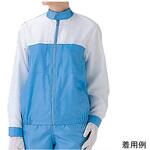 クリーンウェア 男女共用 無塵衣上衣 ホワイト×ブルー S3104WB-UEシリーズ ミドリ安全
