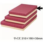 贈答箱 カラーBOX50 赤 100枚 16シリーズ ヤマニパッケージ