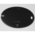 CV8BB 黒塗装八角 ブランクカバー 電成興業