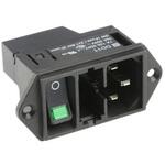DD11.0114.1111 Schurter IECコネクタ C14 オス パネルマウント 10A 5 x 20mm DD11.0114.1111 SCHURTER